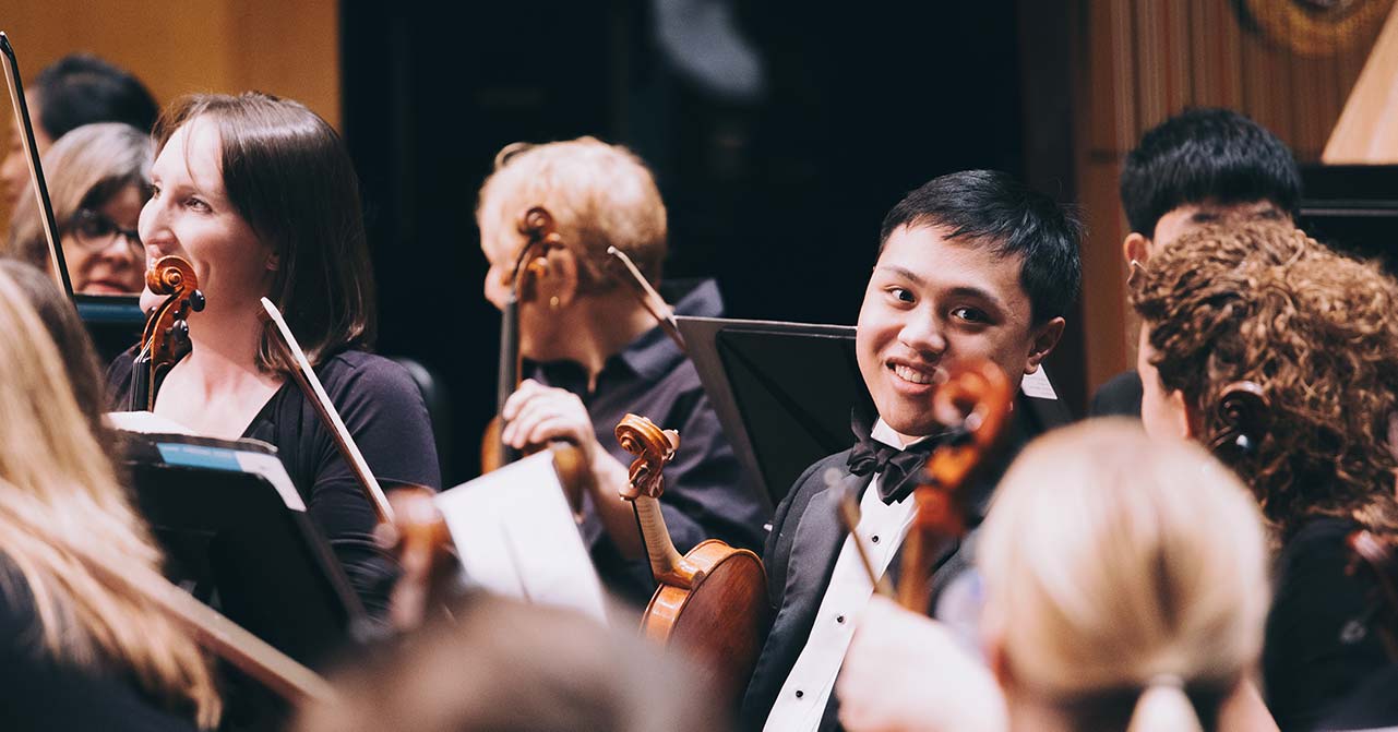 smiling NASO musicians